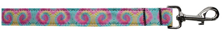 Pastel Tie Dye Nylon Pet Leash 1in by 4ft